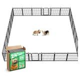Retails for $180! FXW Rollick Unleashed Dog Playpen for Indoor, Yard, RV Camping, 24 inch 24 Panels for Small and Puppy Dogs, Black Patented