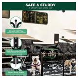Retails for $180! FXW Rollick Unleashed Dog Playpen for Indoor, Yard, RV Camping, 24 inch 24 Panels for Small and Puppy Dogs, Black Patented
