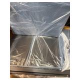 Retails for $400! Stylish Blue Pull Out Sofa Bed with Woven Polyester Fabric Solid Wood e DQ191