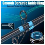 Sougayilang Surf Fishing Rod Carbon 3 Piece Spinning Fishing Rod 9