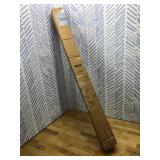 Tension Curtain Rod 51-165 Inch, Extra Long Curtain Rod No Drilling for Window or Bathroom, Outdoor Curtain Rods for Patio, Easy to Install, Never Rust, Rod Diameter 1.26 Inches-Black