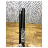 Tension Curtain Rod 51-165 Inch, Extra Long Curtain Rod No Drilling for Window or Bathroom, Outdoor Curtain Rods for Patio, Easy to Install, Never Rust, Rod Diameter 1.26 Inches-Black