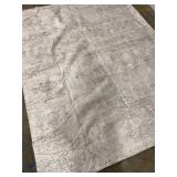 Washable Beige Area Rug 8x10 Modern Abstract Living Room Large Carpet Bedroom Neutral Soft Throw Rug Low Pile Non Slip Indoor Contemporary Floor Cover for Dining Room Office