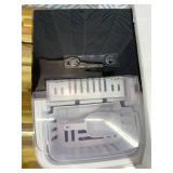 Retails for $103! DUMOS Countertop Ice Maker with Handle, 26lbs/24H Portable Ice Machine, 9 Bullet Ice Cubes Ready in 6 Mins, Self-Cleaning, Quiet Compact Ice Maker for Home, Kitchen, RV, Camping, Bla