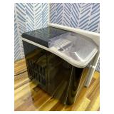 Retails for $103! DUMOS Countertop Ice Maker with Handle, 26lbs/24H Portable Ice Machine, 9 Bullet Ice Cubes Ready in 6 Mins, Self-Cleaning, Quiet Compact Ice Maker for Home, Kitchen, RV, Camping, Bla