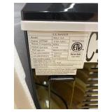 Retails for $103! DUMOS Countertop Ice Maker with Handle, 26lbs/24H Portable Ice Machine, 9 Bullet Ice Cubes Ready in 6 Mins, Self-Cleaning, Quiet Compact Ice Maker for Home, Kitchen, RV, Camping, Bla