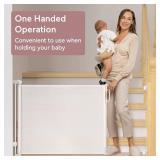 Light Small Retractable Baby gate 41 inch W