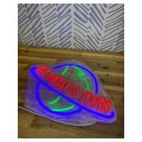 THE WORLD IS YOURS Neon Sign for Wall Decor, Dimmable Planet Design Neon Lights for Bedroom, Game Room, Girls Room, Art LED Word Lights for Party, Birthday Gifts for Friend