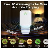 Fly Trap Indoor, Fruit Fly Traps for Indoors, 2 Devices 12 Glue Cards