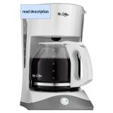 Mr. Coffee SK12-RB Coffee Maker, Plastic, White