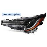 Retails for $123! Auto Dynasty LED Projector Headlight Lamp Compatible with Toyota Corolla Sedan Base/L/LE 2020-2024, Driver Left Side, Black Housing Amber Corner