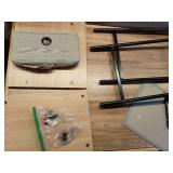 Fabric Bin Side Table Black Frame - Room Essentials - Retail: $50