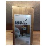 Fabric Bin Side Table Black Frame - Room Essentials - Retail: $50