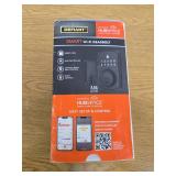 Square Compact Matte Black Electronic Single Cylinder Deadbolt Wi-Fi Enabled Powered by Hubspace - Retail: $179