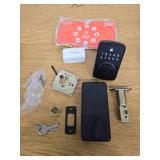 Square Compact Matte Black Electronic Single Cylinder Deadbolt Wi-Fi Enabled Powered by Hubspace - Retail: $179