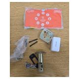 Square Compact Matte Black Electronic Single Cylinder Deadbolt Wi-Fi Enabled Powered by Hubspace - Retail: $179