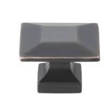 GlideRite 1.375 in. Modern Square Cabinet Knobs  Oil Rubbed Bronze  Pack of 10 (See Details)