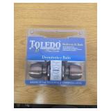 TOLEDO Malaga Antique Copper Privacy Keyed Door Knob Lock Set