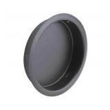 Closet Door Pull, Flush, 2in., Classic Black (8-pack)