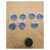 Closet Door Pull, Flush, 2in., Classic Black (8-pack)