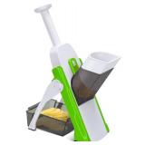 Masthome 5 in 1 Vegetable Chopper, Safe Mandoline Slicer,Professional Vegetable Slicer, Julienne&Dicer for Vegetables,Potato Slicer,Thickness Adjustable 0.1-8 mm Artifact Fast Meal Prep(Green)