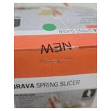 Masthome 5 in 1 Vegetable Chopper, Safe Mandoline Slicer,Professional Vegetable Slicer, Julienne&Dicer for Vegetables,Potato Slicer,Thickness Adjustable 0.1-8 mm Artifact Fast Meal Prep(Green)