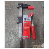 Bessey Tools GSCC2.524 2.5-Inch x 24-Inch Clutch Bar Clamp