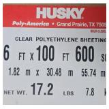 Husky 6 Ml Polyethylene Opaque Plastic Sheeting  6  X 100 - Retail: $93