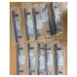 GlideRite 5 in. Center Modern Cabinet Pull  Matte Black 10 Count