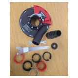 VEVOR Grinding Dust Shroud for Angle Grinder, Universal 4-5 in, Surface Grinder Dust Shroud with 6 Clamping Washers, Connect to Vacuum Cleaner, Suitable for Grinding Wood Concrete Wall Stone