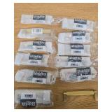 GlideRite 5  Screw Spacing Satin Gold Solid Knurled Bar Pull Cabinet Hardware Handle 20 Count