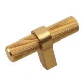 2-1/4 in. European Knurled Solid Steel Cabinet T-Bar 10 Count