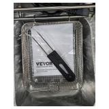 VEVOR Commercial Electric Deep Fryer 18.2 qt. Electric Countertop Fryer 3000 Watt Stainless Steel Dual Deep Fryer, Silver - Retail: $85