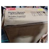 Better Homes & Gardens 9 Cube Storage Organizer, Solid black - Retail: $88