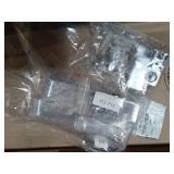 32"W x 72" Pivot Shower Door,Half Frame Shower Door,1/4" Transparent Glass,Chrome Aluminum Frame - Retail: $138