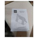 P kolino Tent Floor Bed - Twin  FSC Certified Wood  Washable Tent  White/Grey - Retail: $165