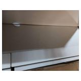 Polifurniture Madison Queen Size Wood Bookcase Headboard, White (Damage-See Pics) - Retail: $92