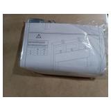 Polifurniture Madison Queen Size Wood Bookcase Headboard, White (Damage-See Pics) - Retail: $92