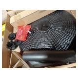 Mainstays 22 Lbs Black Round Powder Coated Resin Patio Umbrella Base