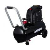 8 Gal. 150 PSI Portable Electric Oil-Free Horizontal Hotdog Air Compressor with Rubber Wheels and 1-Quick Coupler (Missing a Wheel) - Retail: $149