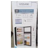 4.5 cu. ft. 2-Door Mini Refrigerator in Platinum Steel with Freezer (See Details) - Retail: $259