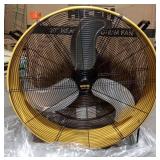 HiCFM 13000 CFM 30 Inch Heavy Duty High Velocity Barrel Floor Drum Fan with Powerful 1/3HP Motor  9ft Cord  5in Solid Wheels for Workshop  Garage  Com - Retail: $280