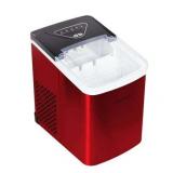 Frigidaire  26 Lbs. Countertop Ice Maker  Bullet Shaped Ice  Red Stainless Steel - Retail: $180