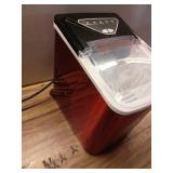 Frigidaire  26 Lbs. Countertop Ice Maker  Bullet Shaped Ice  Red Stainless Steel - Retail: $180