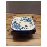 Pack of 6 ,The Pioneer Woman Delilah Stoneware Dinner Plate, Blue