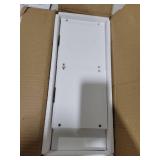 WOPITUES Floating Shelves for Bathroom Wall Decor, Wall Mounted Shelves Over Toilet with 2 Cube Shelves, Bathroom Accessory for Organizers and Storage -White