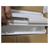 WOPITUES Floating Shelves for Bathroom Wall Decor, Wall Mounted Shelves Over Toilet with 2 Cube Shelves, Bathroom Accessory for Organizers and Storage -White