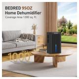 Dehumidifier,95OZ Dehumidifier for Home 1000 Sq.Ft - Quiet with Auto Shut Off & Relaxing 7 Color Ambient Light,Ideal for Livingroom, Bedroom, Basement(Black)