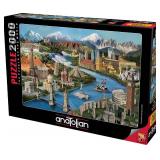 Anatolian Puzzle - Popular Landmarks, 2000 Piece Jigsaw Puzzle, #3941