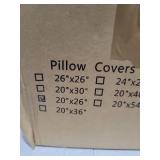 PHF 100% Cotton Waffle Pillow Shams Standard Size, 2 Pack 20\" x 26\" Soft Skin-Friendly Pillowcases, No Filling, Aesthetic Woven and Breathable Waffle Weave Pillow Case Covers for Bed, Light Grey